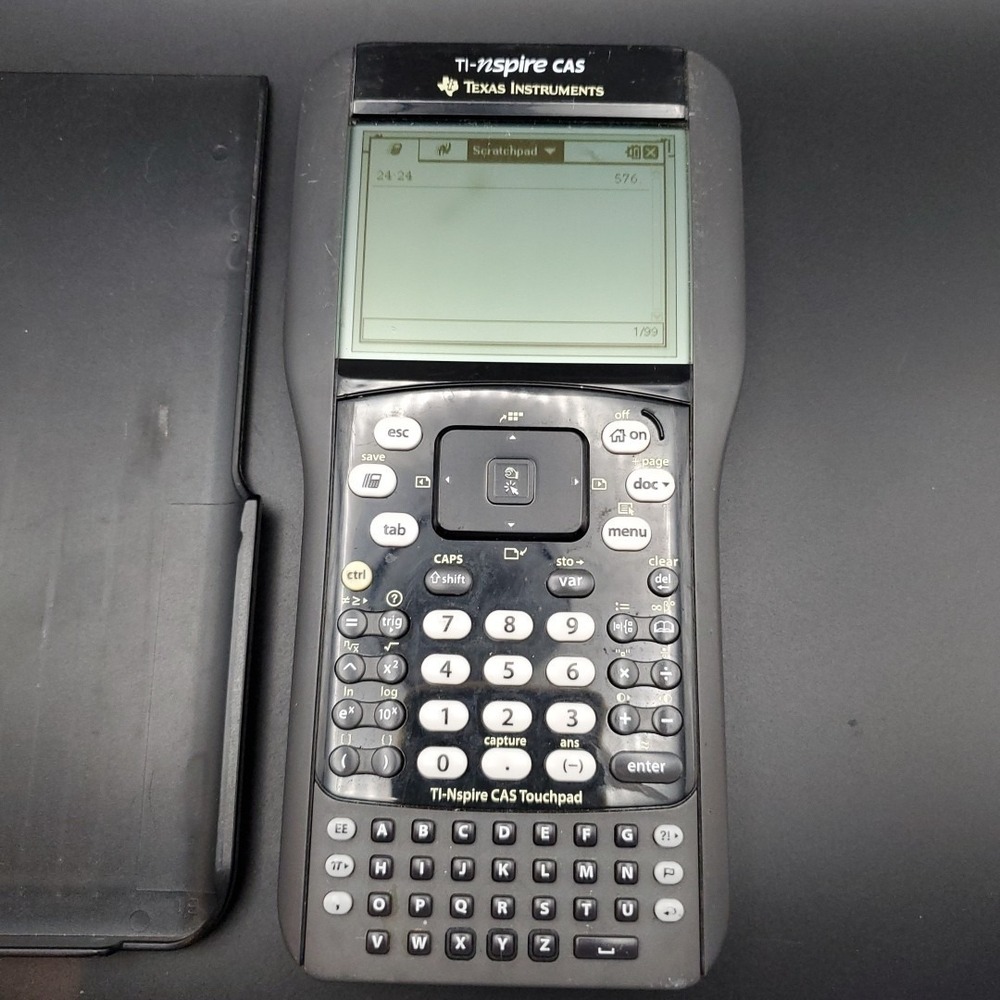 Texas Instruments TI-NSPIRE CAS CALCULATOR - FOR PARTS- Powers On- READ